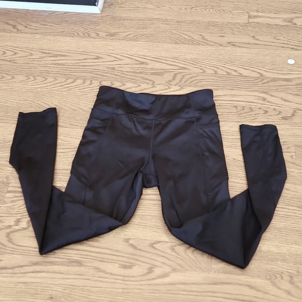 Gap Teen 14-16 Black Recycled Material Leggings NWOT